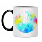 Кружка двухцветная