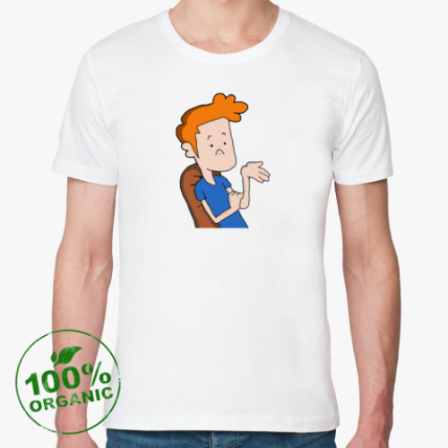 Футболка из органик-хлопка с принтом Действительно