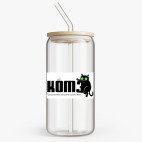 Банка с бамбуковой крышкой