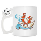 Кружка с футбольным мячиком