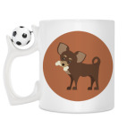 Кружка с футбольным мячиком