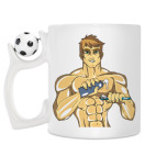 Кружка с футбольным мячиком