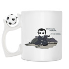 Кружка с футбольным мячиком