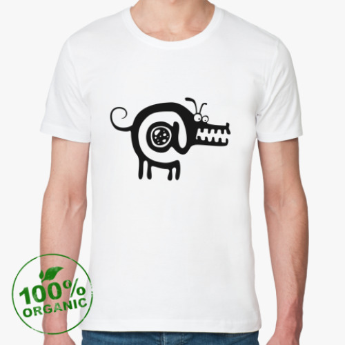 Футболка из органик-хлопка с принтом СобакаСобака