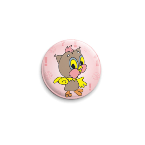 Значок 25мм Совенок