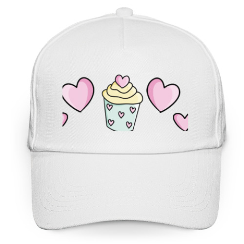 Кепка бейсболка с принтом Сладости/Sweets