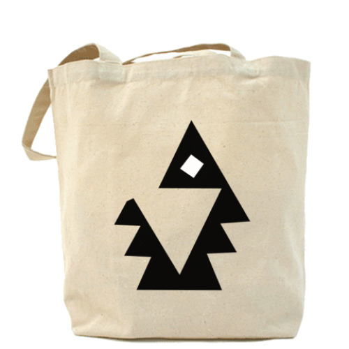 Сумка шоппер с принтом 'Ель'