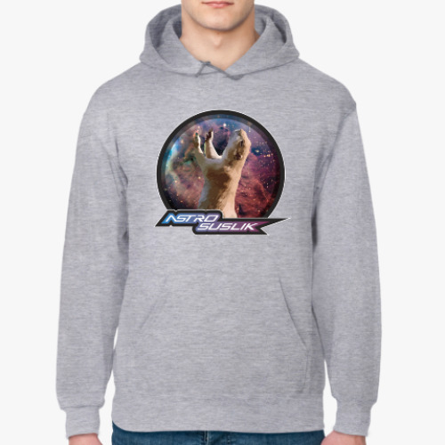 Толстовка худи с принтом AstroSuslik