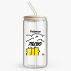 Банка с бамбуковой крышкой