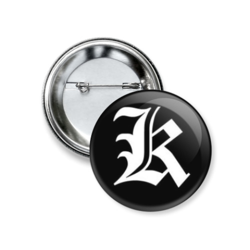 Значок 37мм Death Note Тетрадь смерти Kira Кира