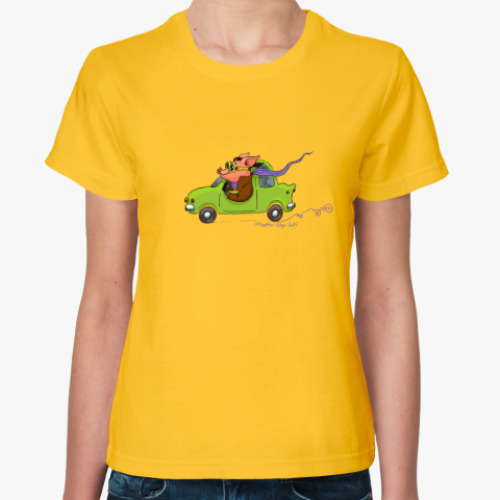 Женская футболка с принтом 'Joyride'