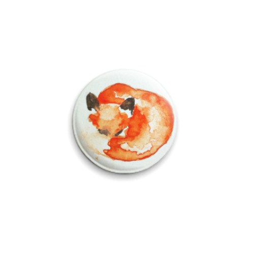 Значок 25мм Лиса графика