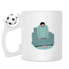 Кружка с футбольным мячиком