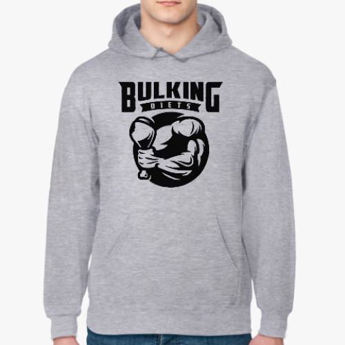 Толстовка худи с принтом Бодибилдинг | Bodybuilding