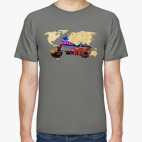 Классическая футболка Пейзаж мотоцикла