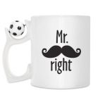 Кружка с футбольным мячиком