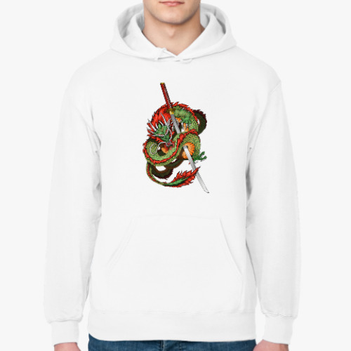 Толстовка худи с принтом Дракон