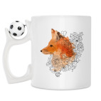 Кружка с футбольным мячиком