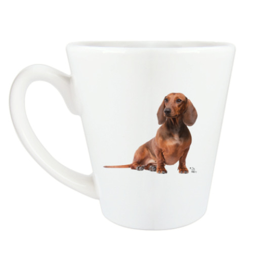 Чашка Латте с принтом такса