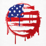 American Flag Graffiti