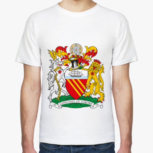 Футболка с принтом Герб города Манчестера