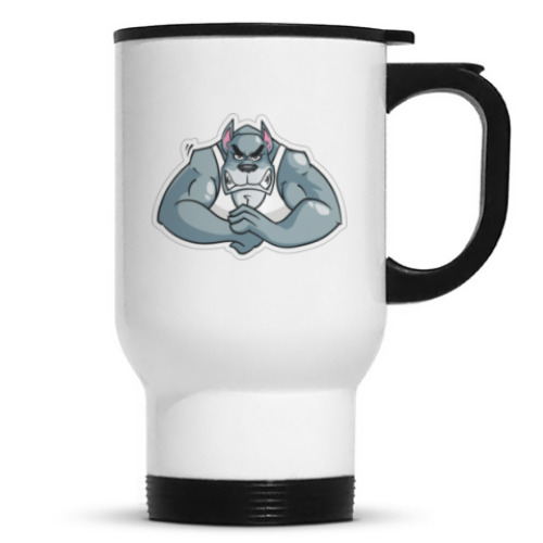 Кружка-термос с принтом Злой Пес