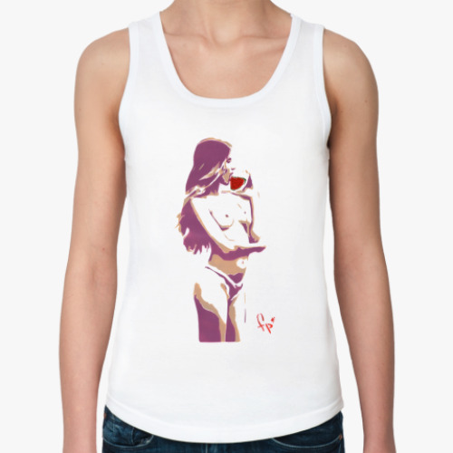 Женская майка с принтом Сексуальная девушка