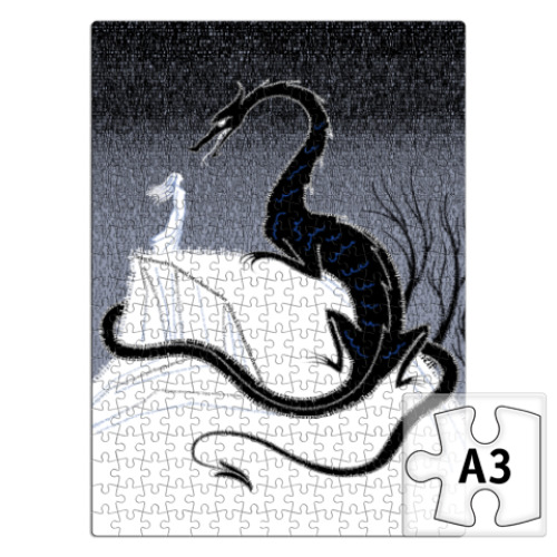 Пазл с принтом   Глаурунг и Ниэнор