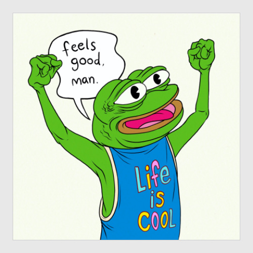 Постер с принтом Pepe Frog