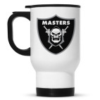 Кружка-термос белая Skull Masters