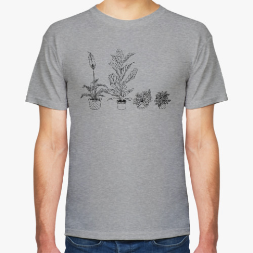 Футболка с принтом Цветы