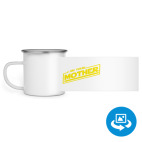 Кружка металлическая белая (круговая запечатка)