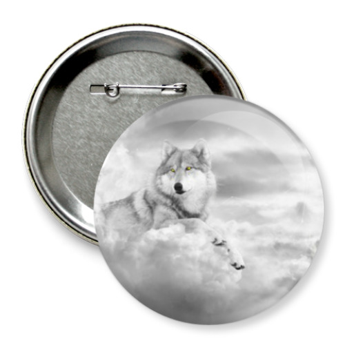 Значок 75мм ВОЛК