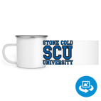 Кружка металлическая белая (круговая запечатка)