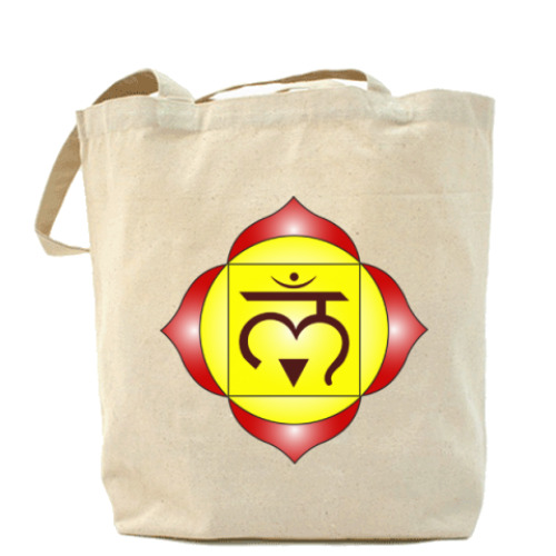 Сумка шоппер с принтом Муладхара-чакра янтра