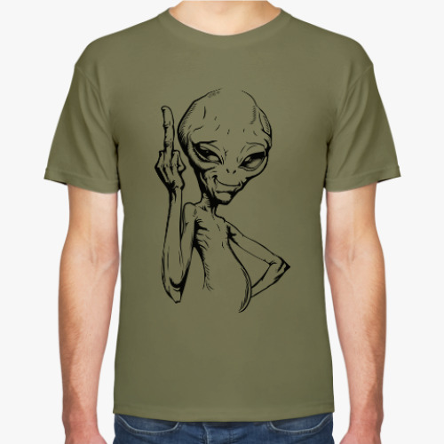 Футболка смешной пришелец (funny alien)