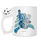 Кружка с футбольным мячиком