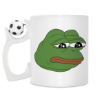 Кружка с футбольным мячиком
