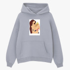 Толстовка худи оверсайз