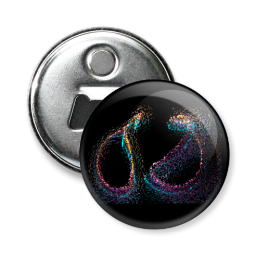 Магнит-открывашка Разноцветная абстракция