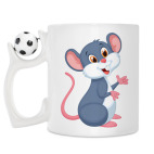Кружка с футбольным мячиком
