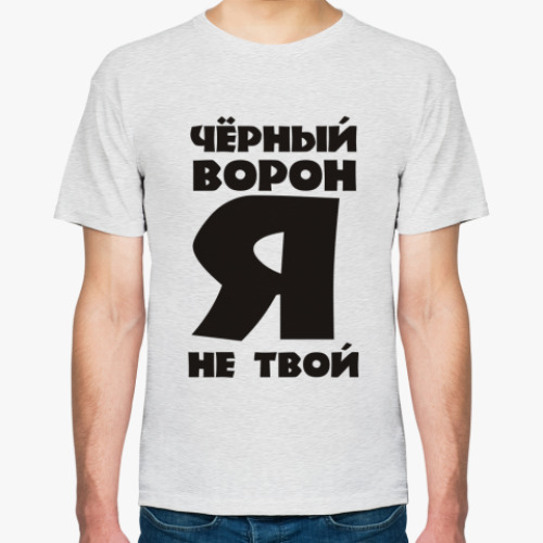 Футболка с принтом Черный ворон