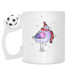 Кружка с футбольным мячиком