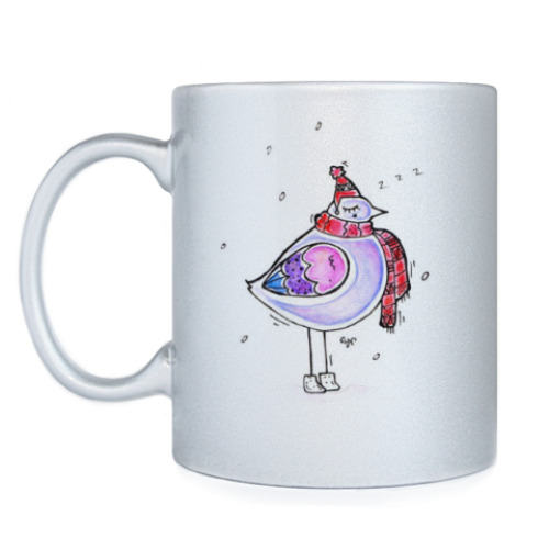 Кружка с принтом Птица