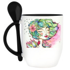 Кружка с ложкой