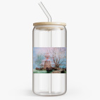 Банка с бамбуковой крышкой