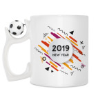 Кружка с футбольным мячиком