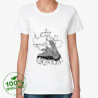 Женская футболка органик