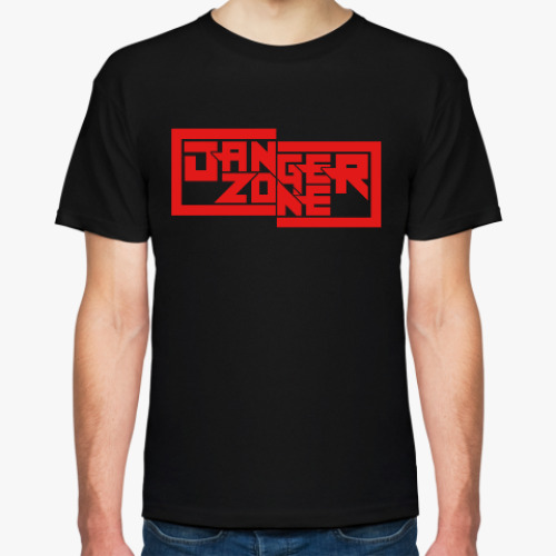 Футболка с принтом Опасная зона
