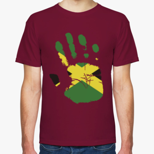 Футболка с принтом Рука Ямайки